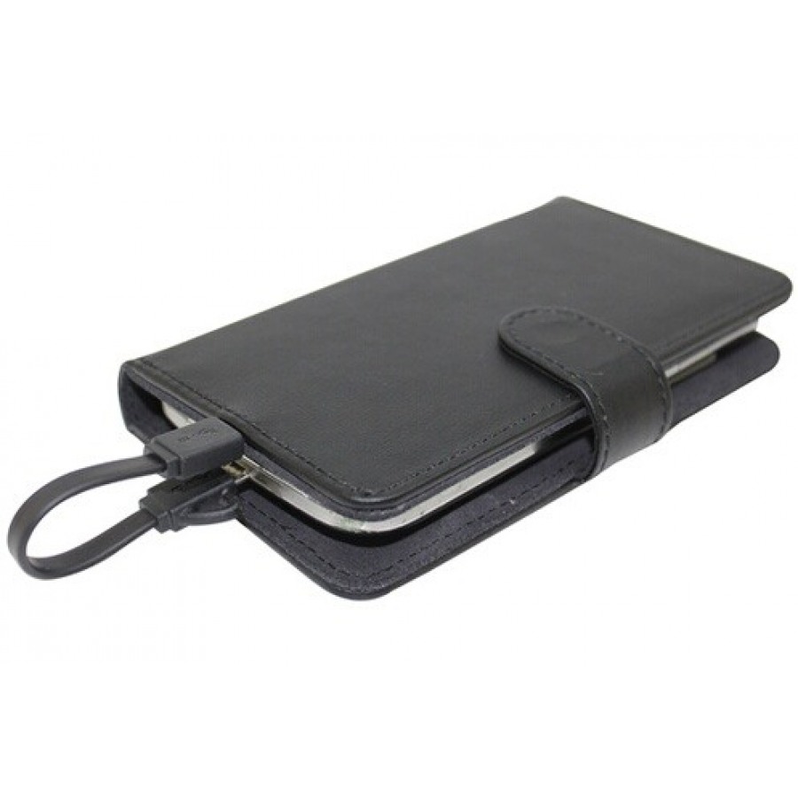 Temium ETUI FOLIO NOIR UNIVERSEL 4.1" à 4.5" AVEC BATTERIE INTEGREE 2200MAH n°2