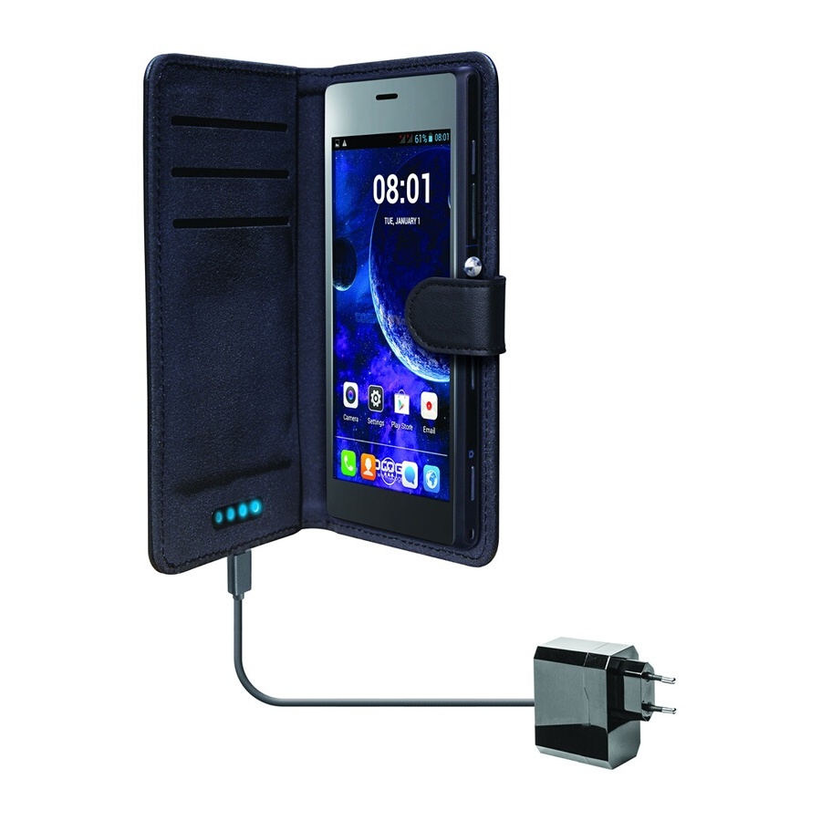 Temium ETUI FOLIO NOIR UNIVERSEL 4.1" à 4.5" AVEC BATTERIE INTEGREE 2200MAH n°3