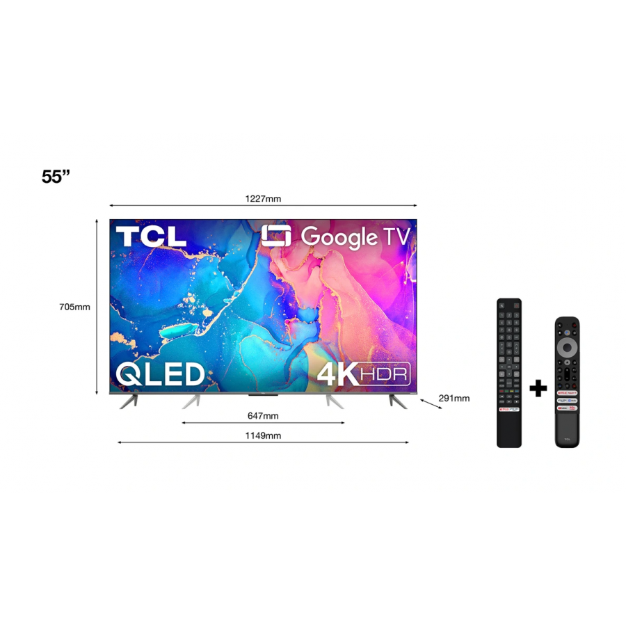 Tcl 55C635 55" 4K GOOGLE TV HDMI 2.1 Son ONKYO DOLBY ATMOS 2022 n°2