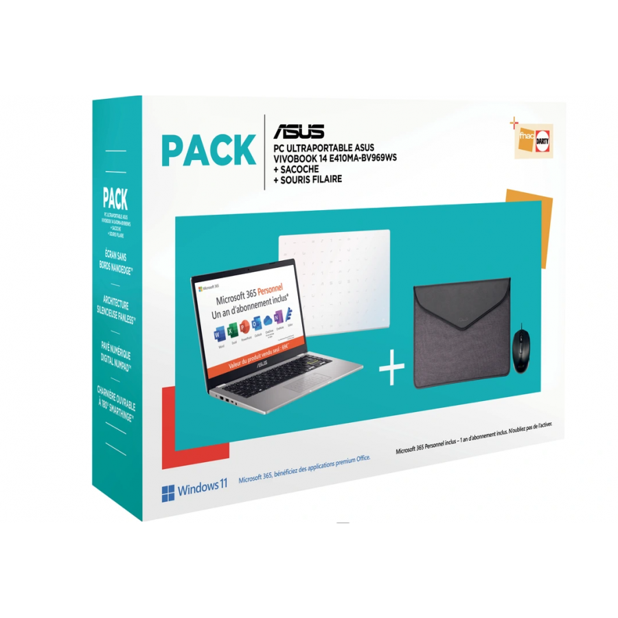 33 avis sur Pack PC Ultra-Portable Asus Vivobook E410MA-BV969WS 14