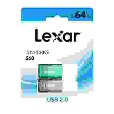 Lexar Pack 2 Cles Usb2 Jumpdrive 64Go S60