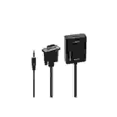 Accsup ADAPTATEUR VGA MALE VERS HDMI FEMELLE 20 CM NOIR