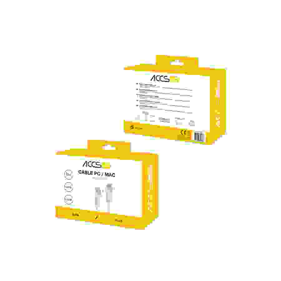 Accsup CABLE RJ45 CAT6 DROIT 15M BLANC n°2