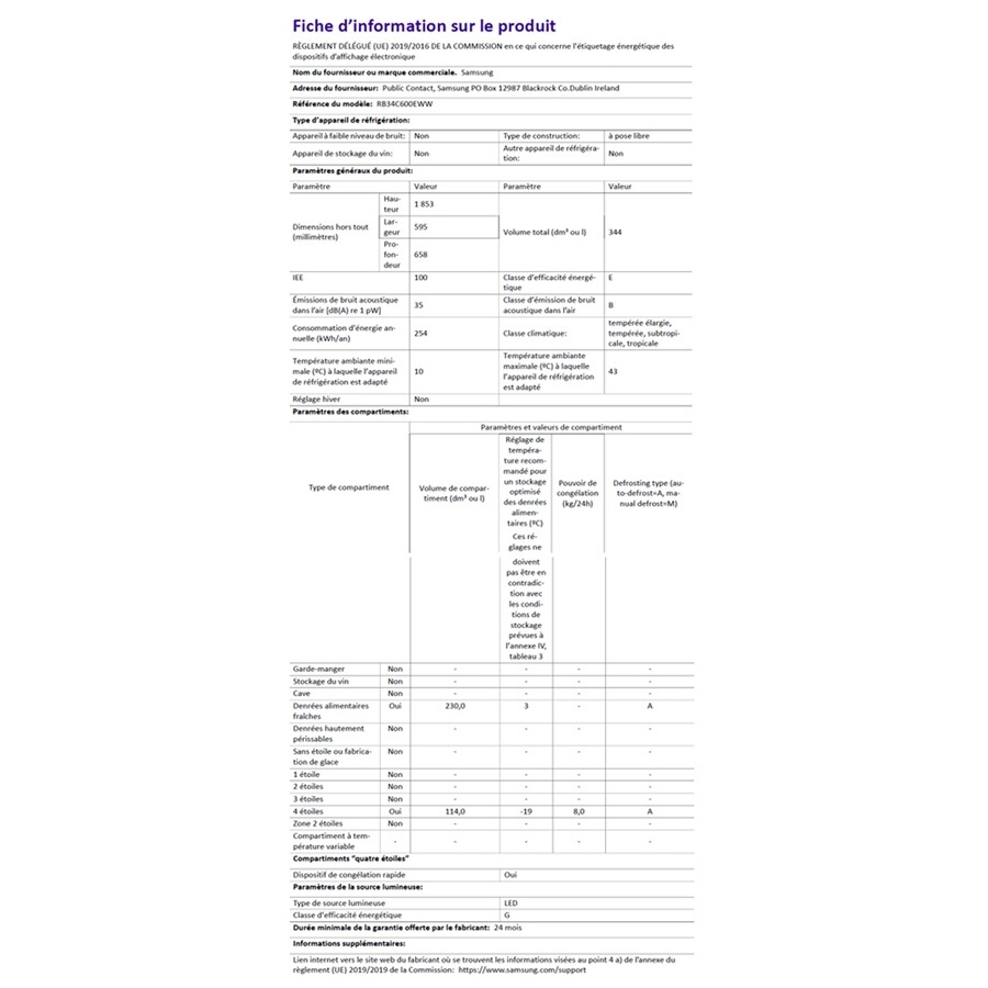 Samsung RB34C600EWW n°10