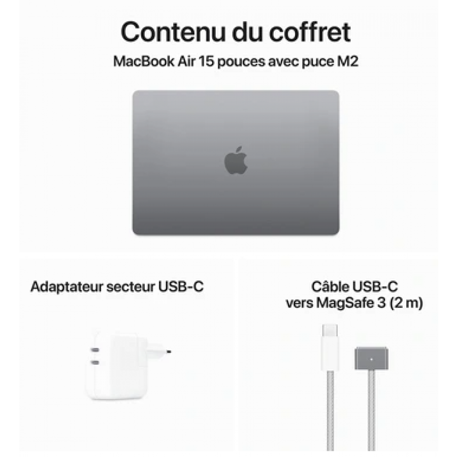 Apple MacBook Air 15,3'' 256Go SSD 8Go RAM Puce M2 n°12