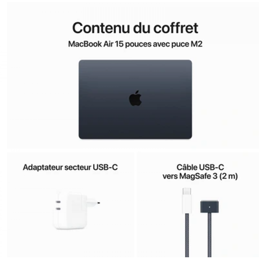 Apple MacBook Air 15,3'' 256Go SSD 8Go RAM Puce M2 n°12