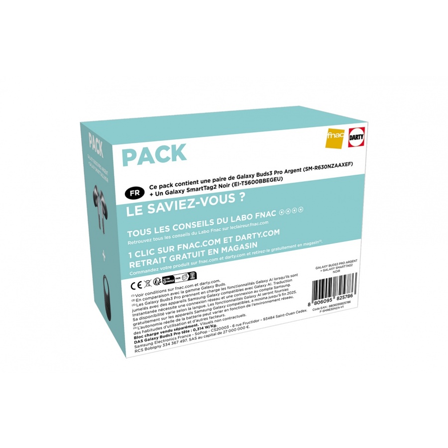 SAMSUNG PACK BUDS3 PRO ARGENT +  SMARTTAG2 n°7