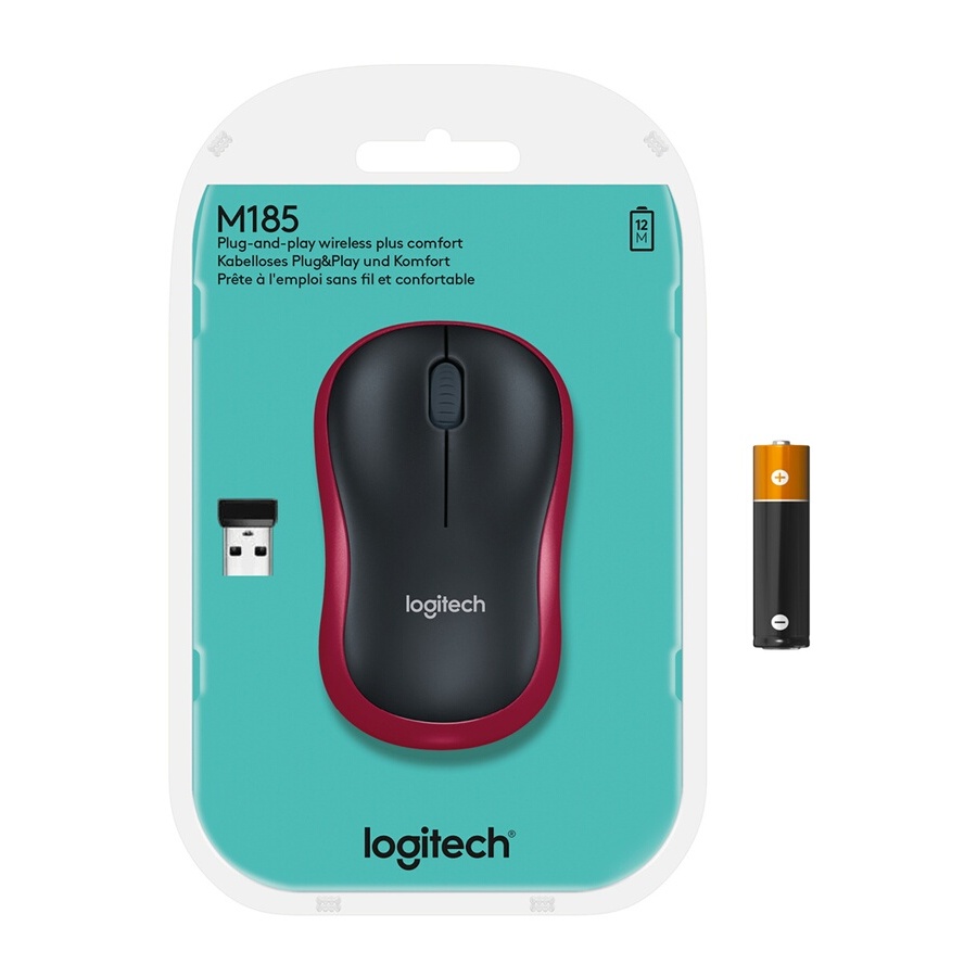 Logitech M185 ROUGE n°9