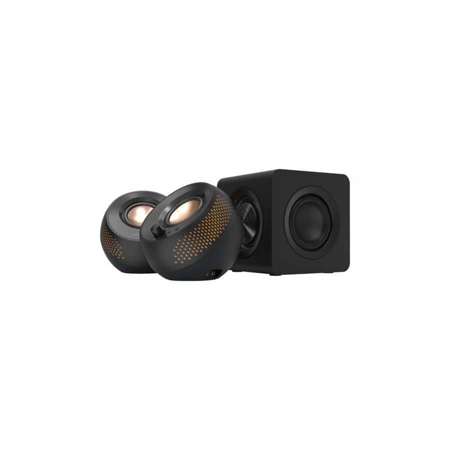 Creative PEBBLE X PLUS Enceintes ordinateur 2.1 USB-C avec caisson de basses et eclairage RVB personnalisable n°2