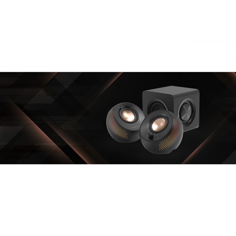 Creative PEBBLE X PLUS Enceintes ordinateur 2.1 USB-C avec caisson de basses et eclairage RVB personnalisable n°8