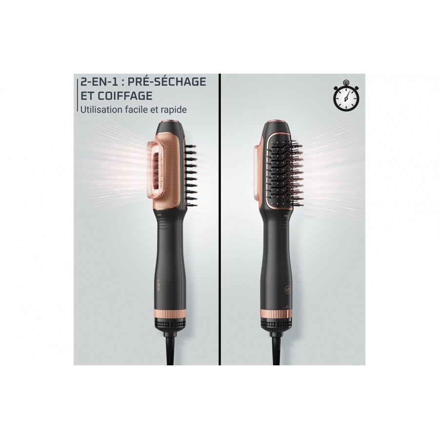 Calor Brosse soufflante 2 en 1 CF9840C0 Reverso NOIR/ROSE n°3