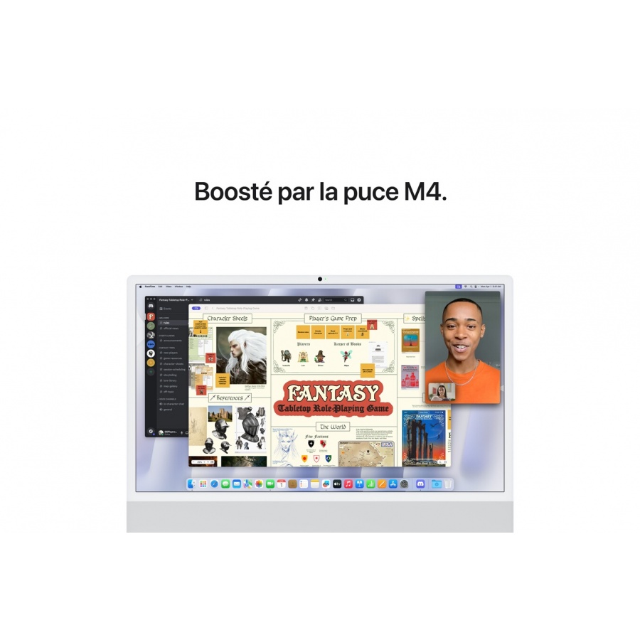Apple iMac 24'' ecran retina 4,5K 256G0 SSD 16 GO RAM Puce M4 CPU 8 coeurs GPU 8 coeurs Argent n°6