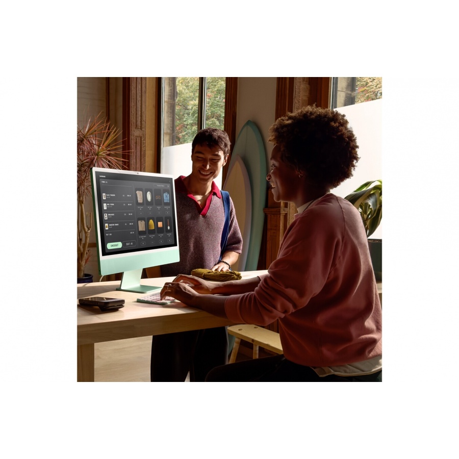 Apple iMac 24'' ecran retina 4,5K 256G0 SSD 16 GO RAM Puce M4 CPU 8 coeurs GPU 8 coeurs Argent n°8