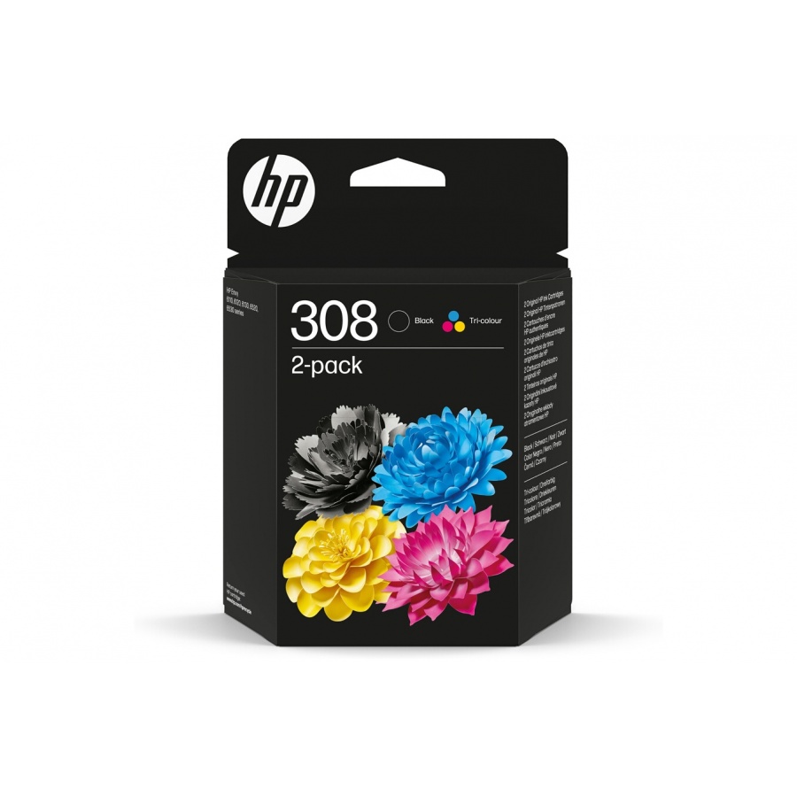 Hp N.308 CART BK/3COULEURS S/B