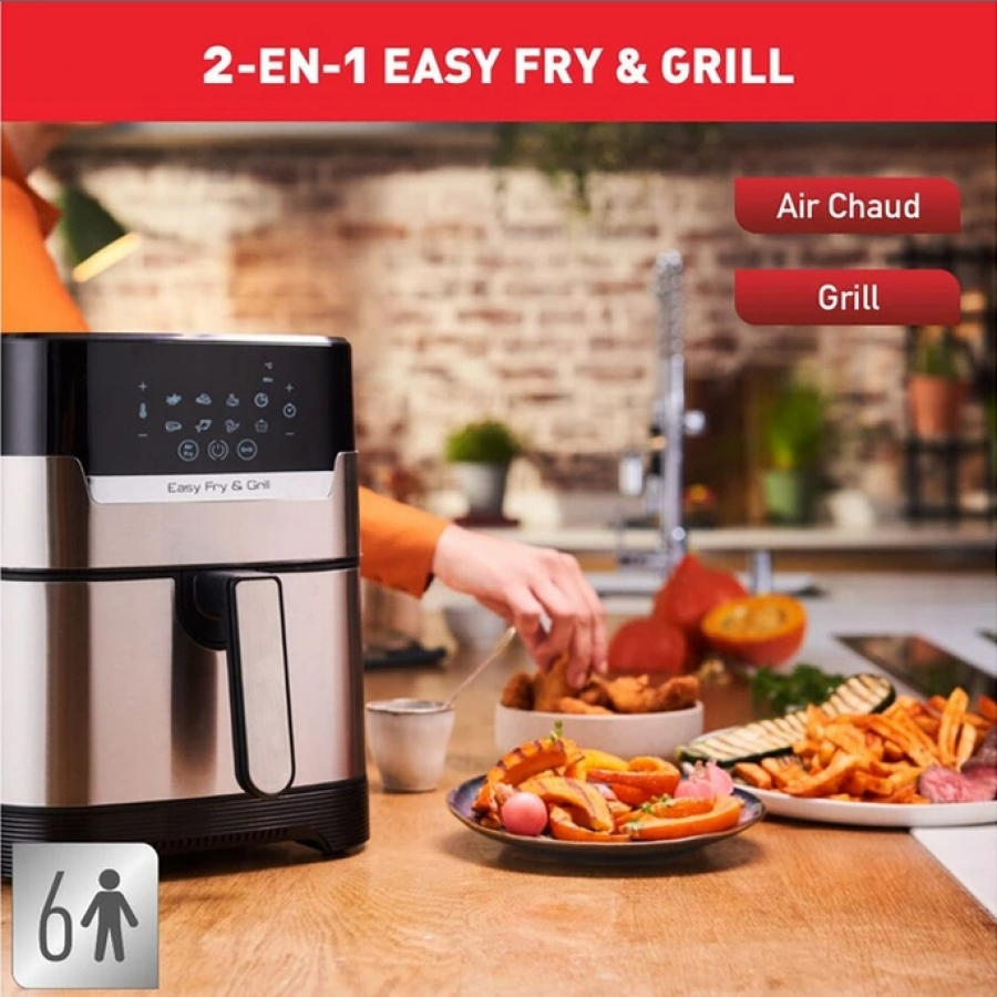 Moulinex Easy Fry & Grill Digital + Couteau Tefal Offert YY5138FB n°13