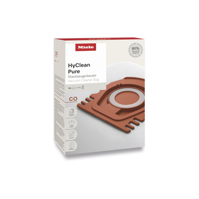 Miele Pack de 4 sacs HyClean Pure CO Rouge