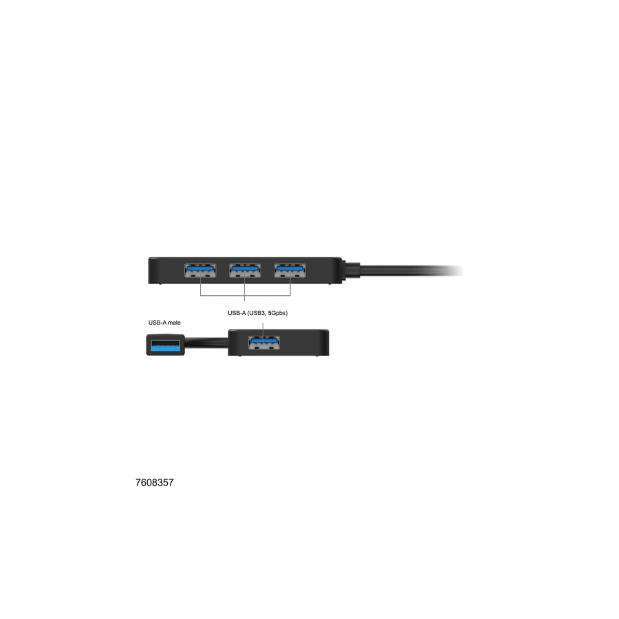 ACCSUP HUB USB3 4 PORTS n°5