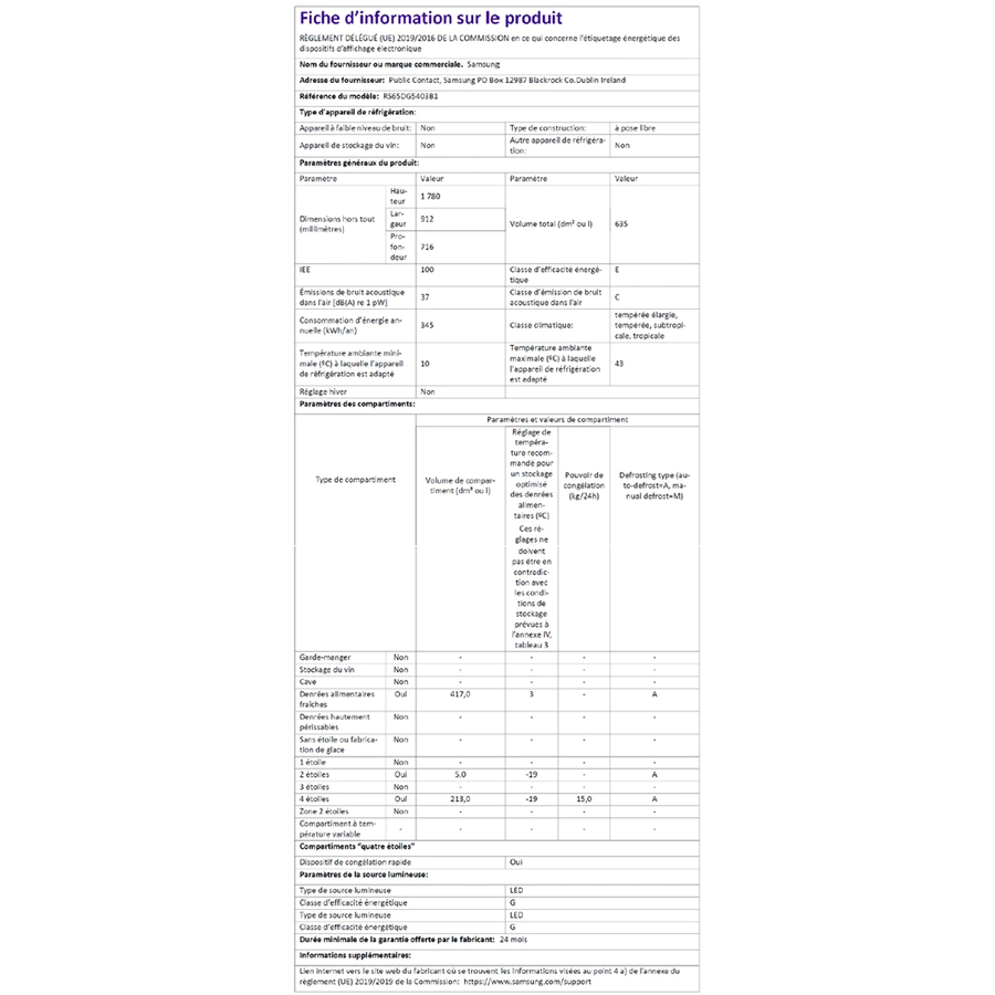 SAMSUNG RS65DG5403B1EF n°14
