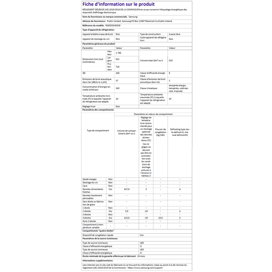 SAMSUNG RS65DG5403S9 n°12