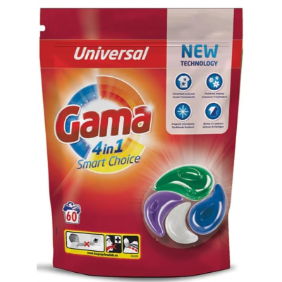 GAMA LESSIVE 4 EN 1 SACHET DE 60 DOSES