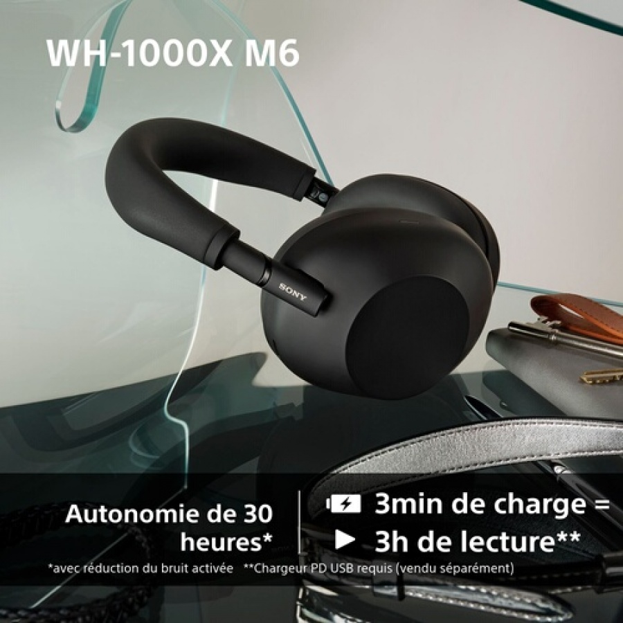 Sony Arceau WH1000XM6 à réduction de bruit Noir n°10