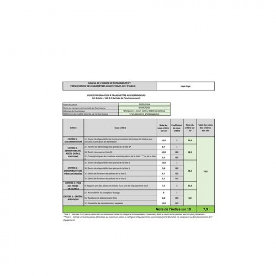 WHIRLPOOL FFSPL9269WFR n°3