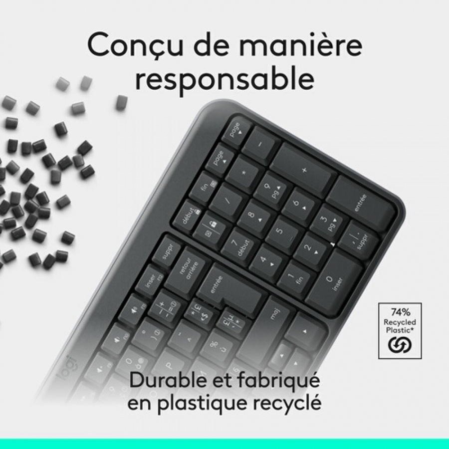 Logitech Logitech K250 Clavier sans fil Bluetooth avec pave numerique - Windows/macOS n°6