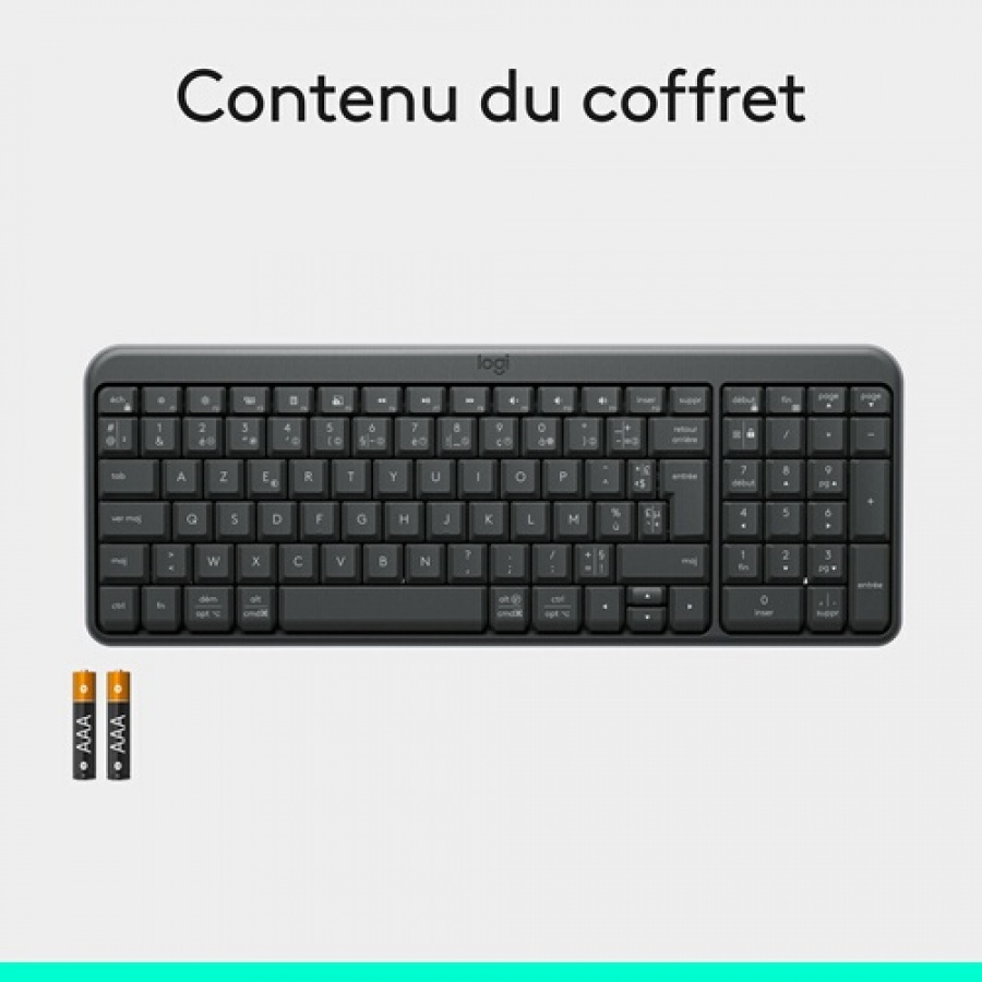 Logitech Logitech K250 Clavier sans fil Bluetooth avec pave numerique - Windows/macOS n°8