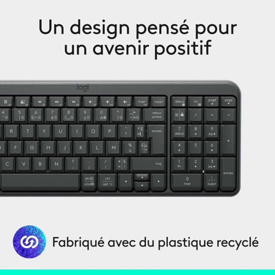 Logitech Logitech K250 Clavier sans fil Bluetooth avec pave numerique - Windows/macOS n°9
