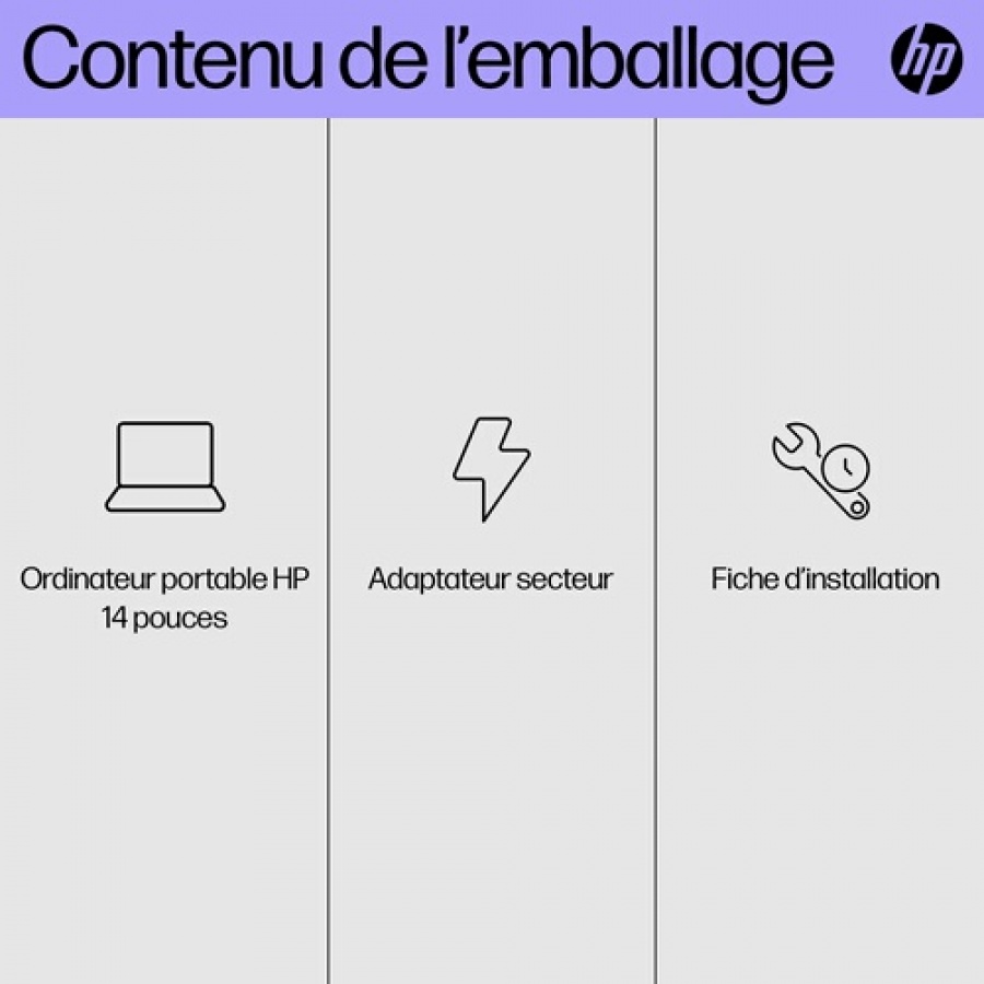 Hp 14-ep0055nf 14" Intel Core i3 8 Go RAM 512 Go SSD Argent Naturel n°6