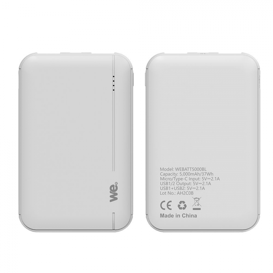 WE 5000MAH - 2 USB BLANC n°2