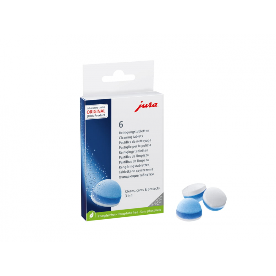 JURA x6 PASTILLES DE NETTOYAGE 3 PHASES