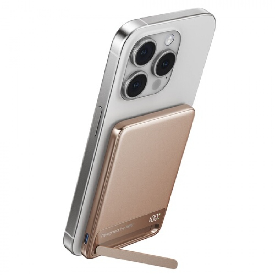 Iniu PB MagPro Slim 5k mAh Magnet+USB C Desert Titanium n°3