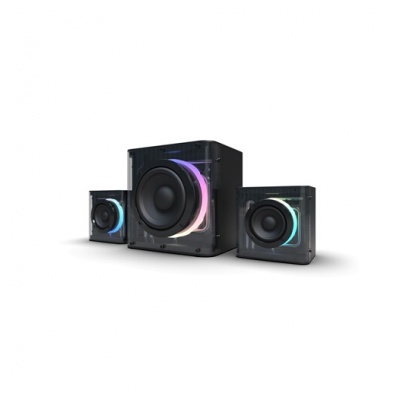Nova Gaming SERPENTIS-Gaming Speaker 2.1 LED RGB transparent-Black