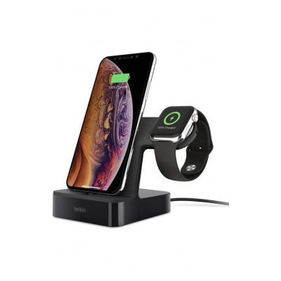 Belkin Station de recharge PowerHouseT pour Apple Watch et iPhone XS, iPhone XS Max et iPhone XR