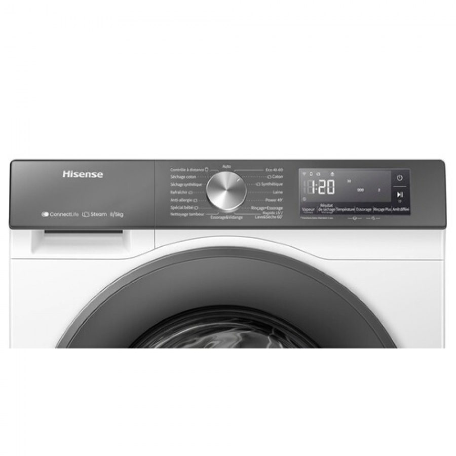 Hisense WD3S8043BW7 Blanc n°3