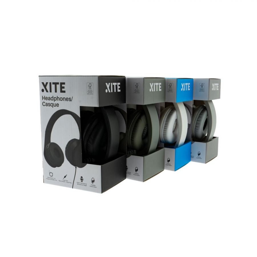 XITE CASQUE AUDIO GRIS MICRO INTEGRE n°2