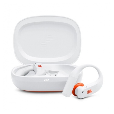 Jbl Endurance Peak 4 Blanc, résistants de sport sans fil avec réduction adaptative du bruit