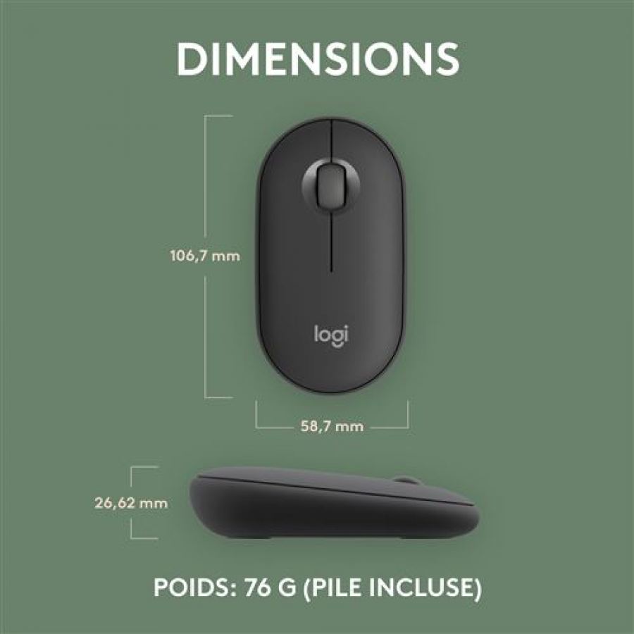 LOGITECH PEBBLE 2 GRAPHITE n°9