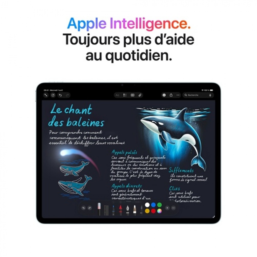 Apple iPad Air 11" Puce Apple M4 128 Go Wifi 8ème génération 2026 Gris Sidéral n°5