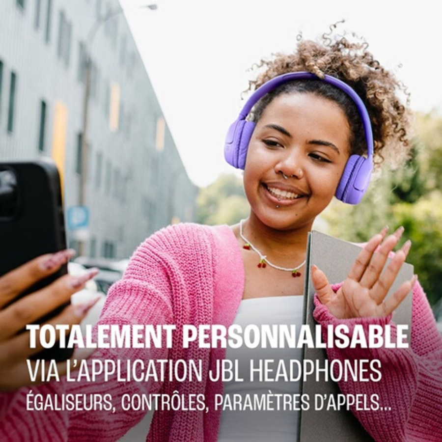 Jbl Tune 535BT Noir, supra-auriculaire Bluetooth sans fil et son JBL Pure Bass n°7