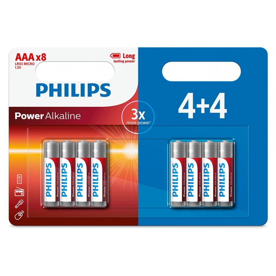 Philips PACK PILES LR3 4+4