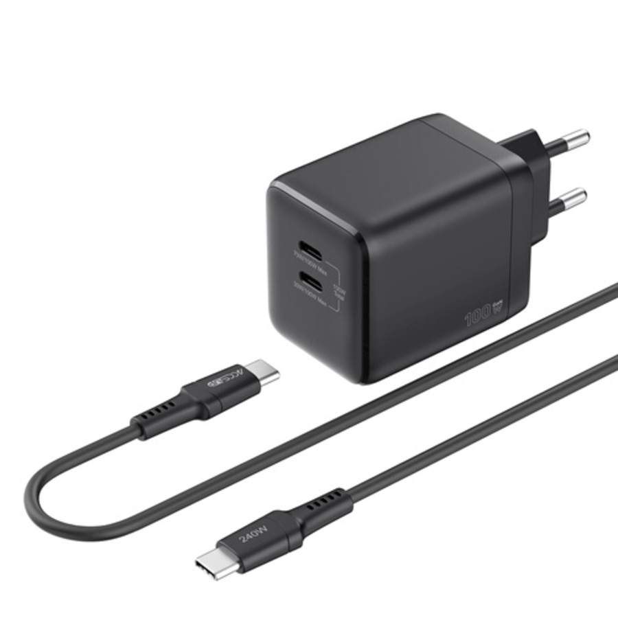 Accsup CV 100W+CBL USBC BK n°1