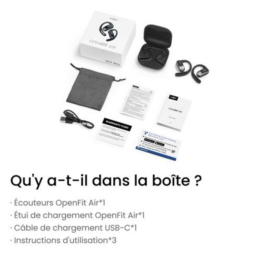 SHOKZ OPEN FIT AIR NOIR n°10