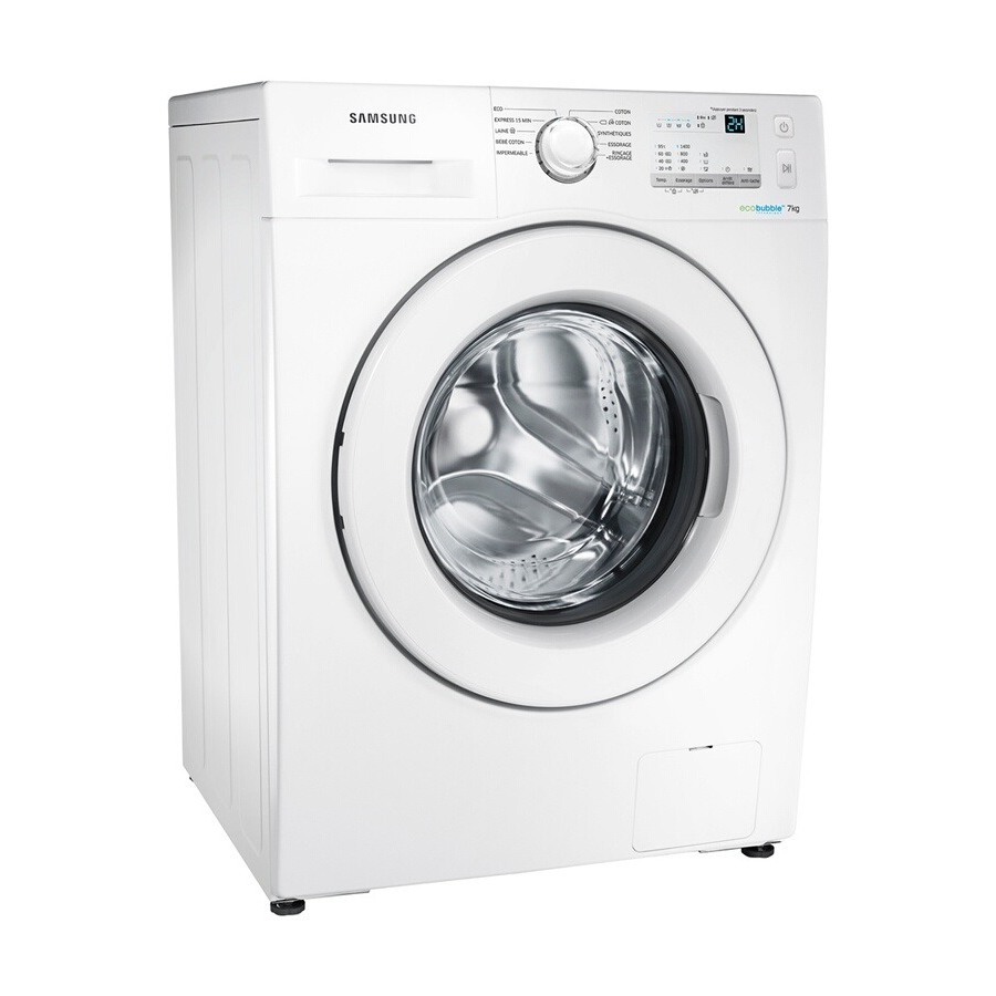 SAMSUNG WW70J3467KW/EF - Lave linge frontal - 7 kg - 1400 tours - A+++ -  Eco Bubble - eMALLYSTORE