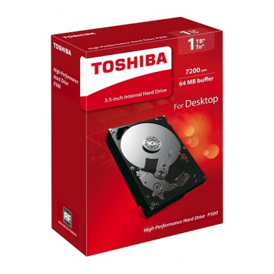 Toshiba P300 - High-performance Hard Drive 1 To - 7200 tpm - 64 Mo